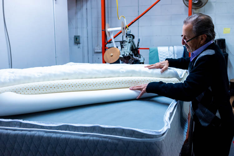 Natural latex mattress Montreal